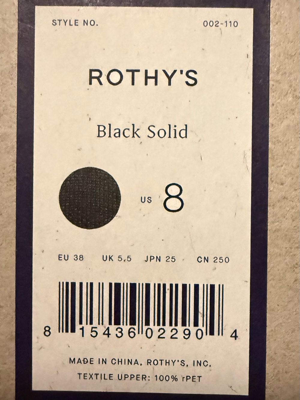 Rothy’s the Point Loafer, black, size 8 - Picture 13 of 14